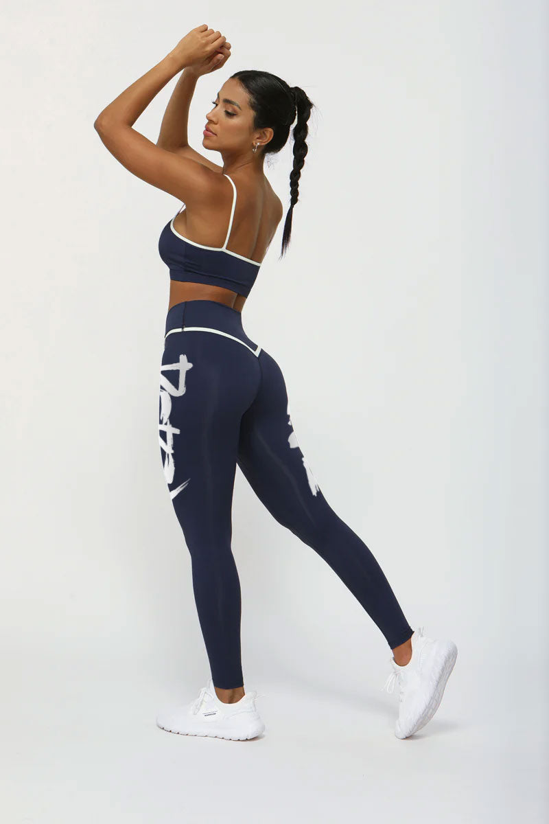 "The 300" | 2-Piece Color Contrast Workout Set
